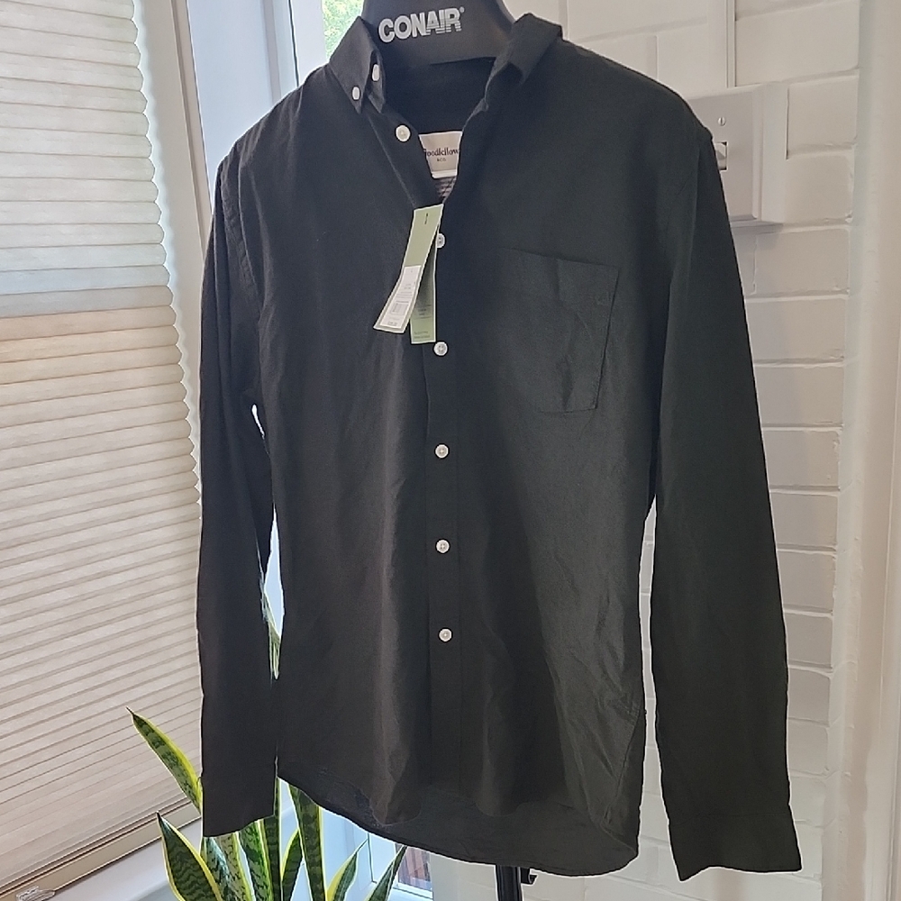 Men's Dark Green Shirt, Large